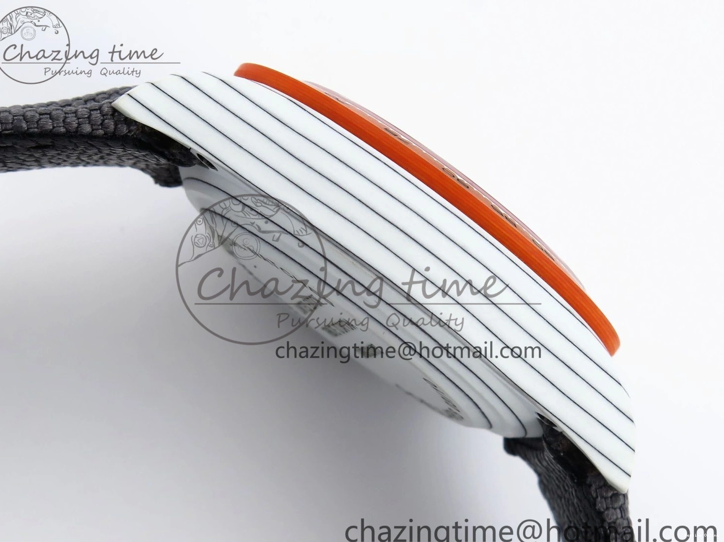 0516 Daytona DIW White Carbon Case DIWF Edition Gray White Dial Orange Bezel on Gray Nylon Strap A HighQuality 1844
